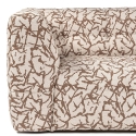 Sofa 3-Sitzer modern in gemustertem Stoff mit Kissen 235cm Cady 3 Lagerbestand