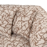 Sofa 3-Sitzer modern in gemustertem Stoff mit Kissen 235cm Cady 3 Auswahl