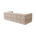 Sofa 3-Sitzer modern in gemustertem Stoff mit Kissen 235cm Cady 3 Rabatte