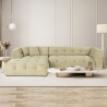 Sofa 4-Sitzer Ecke Modul Kord Cady Velvet Left Aktion