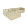 Sofa 4-Sitzer Ecke Modul Kord Cady Velvet Left Verkauf