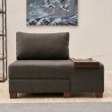 Sessel Bett Chaiselongue rechts klappbar aus Leinen Betty Right Sales
