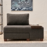 Sessel Bett Chaiselongue rechts klappbar aus Leinen Betty Right Sales