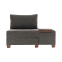 Sessel Bett Chaiselongue rechts klappbar aus Leinen Betty Right Lagerbestand