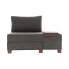 Sessel Bett Chaiselongue rechts klappbar aus Leinen Betty Right Lagerbestand
