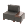 Sessel Bett Chaiselongue rechts klappbar aus Leinen Betty Right Auswahl
