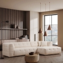 Sofa Ecke 4-Sitzer mit Bouclé-Chaise Longue Cady Right Angebot