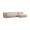 Sofa Ecke 4-Sitzer mit Bouclé-Chaise Longue Cady Right Verkauf