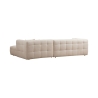 Sofa Ecke 4-Sitzer mit Bouclé-Chaise Longue Cady Right Lagerbestand