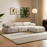 Modulsofa 4-Sitzer mit Fußhocker aus Stoff Bubble 3SP Sales