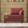 Sessel Chaiselongue aus Stoff mit integriertem Tablett Fly Right 