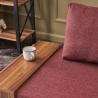 Sessel Chaiselongue aus Stoff mit integriertem Tablett Fly Right 