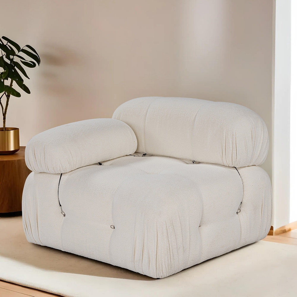 Eckmodul links für Bouclé-Sofa Bubble 1LB Aktion Eckmodul links für Bouclé-Sofa Bubble 1LB Aktion