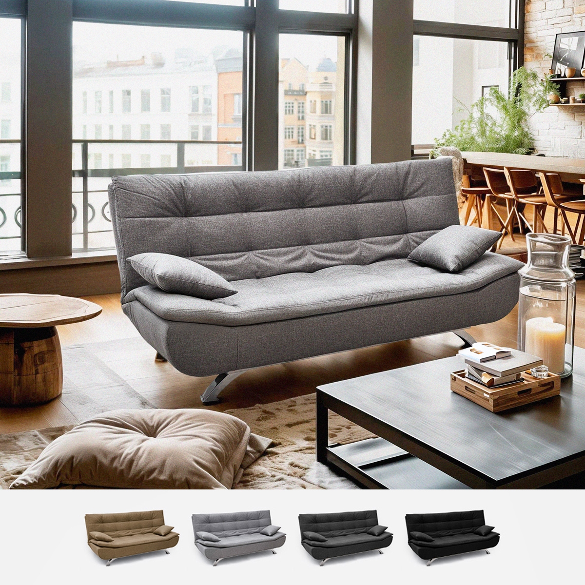Centenario modernes Design 2-Sitzer Schlafsofa aus Mikrofaser Aktion Centenario modernes Design 2-Sitzer Schlafsofa aus Mikrofaser Aktion