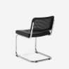 Stuhl Freischwinger Wienerstil aus Kunstleder in modernem Design Erys Lux Angebot