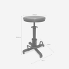 Barhocker im Vintage-Industriestil mit Schraubenverstellung Helix Angebot