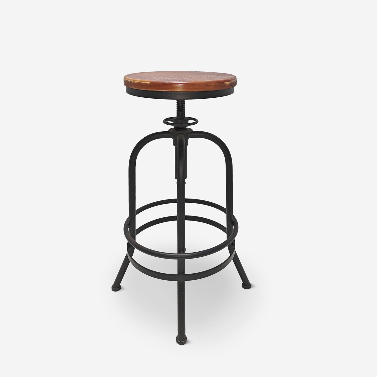 Barhocker verstellbar im Vintage-Stil mit Fußstütze Klom Aktion Barhocker verstellbar im Vintage-Stil mit Fußstütze Klom Aktion
