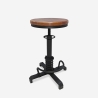 Barhocker im Vintage-Industriestil mit Schraubenverstellung Helix Verkauf