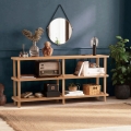 Raca Konsolentisch für Wohnzimmer und Eingangsbereich, 150x35x75cm, natürliches Holz Aktion