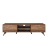 TV-Wagen mit 2 Klapptüren und 2 Holzregalen in Nussbaumfarbe Walnut Auswahl