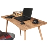 Moderne Büroschreibtisch aus Holz 120x60 cm natur Fabio Angebot