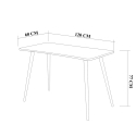 Moderne Büroschreibtisch aus Holz 120x60 cm natur Fabio Lagerbestand