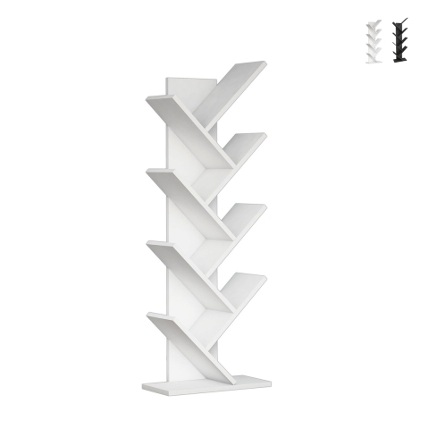 Moderne Standregal h128cm mit 7 schrägen Fächern Hitty Aktion