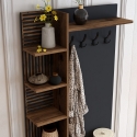 Garderobenständer mit Schuhregal und Ablagefächern 90x200cm Viyana S Rabatte