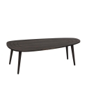 Moderner ovaler asymmetrischer Holzcouchtisch 115x50cm Sweet Eigenschaften