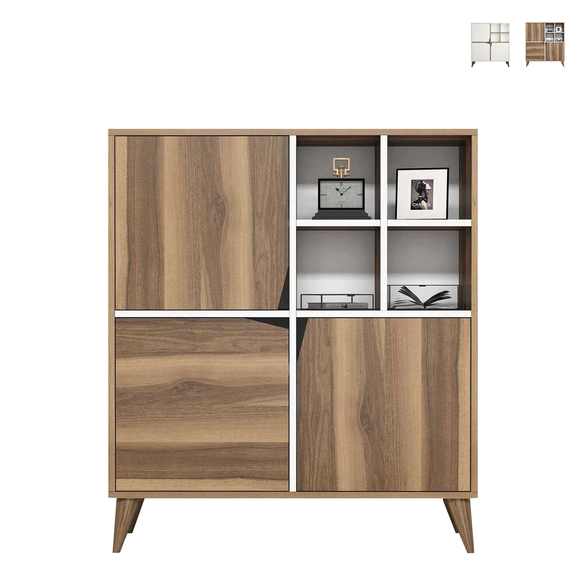 Vielseitige Anrichte für Wohnzimmer und Flur mit Türen 100x115x30cm Pulse Aktion Vielseitige Anrichte für Wohnzimmer und Flur mit Türen 100x115x30cm Pulse Aktion