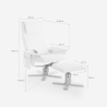 Sessel mit ergonomischer Massage und Heizung und Fußstütze Myron 