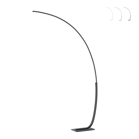 Stehlampe bogenförmig LED aus Metall H160cm Keep Aktion
