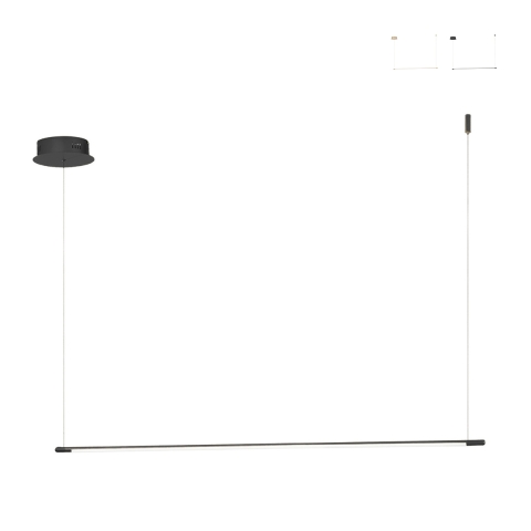 Hängelampe mit LED Leiste aus Metall 120cm Genius L Aktion