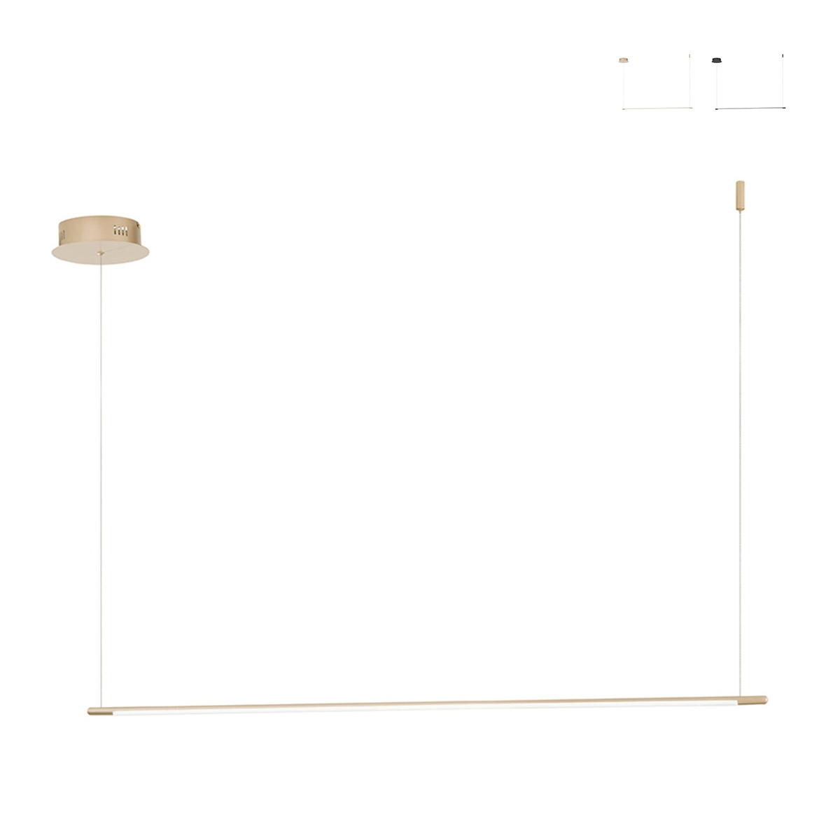Hängelampe mit LED Leiste aus Metall 120cm Genius L Angebot Hängelampe mit LED Leiste aus Metall 120cm Genius L Angebot