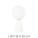 Tischlampe aus Beton modern rund Lampenschirm H33cm Rock Table Rabatte