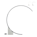 Stehlampe LED Bogen H204cm Metall Rune M Aktion