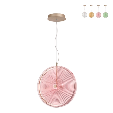 Hängelampe LED Ø45cm aus Glas und Metall Jokey L Aktion