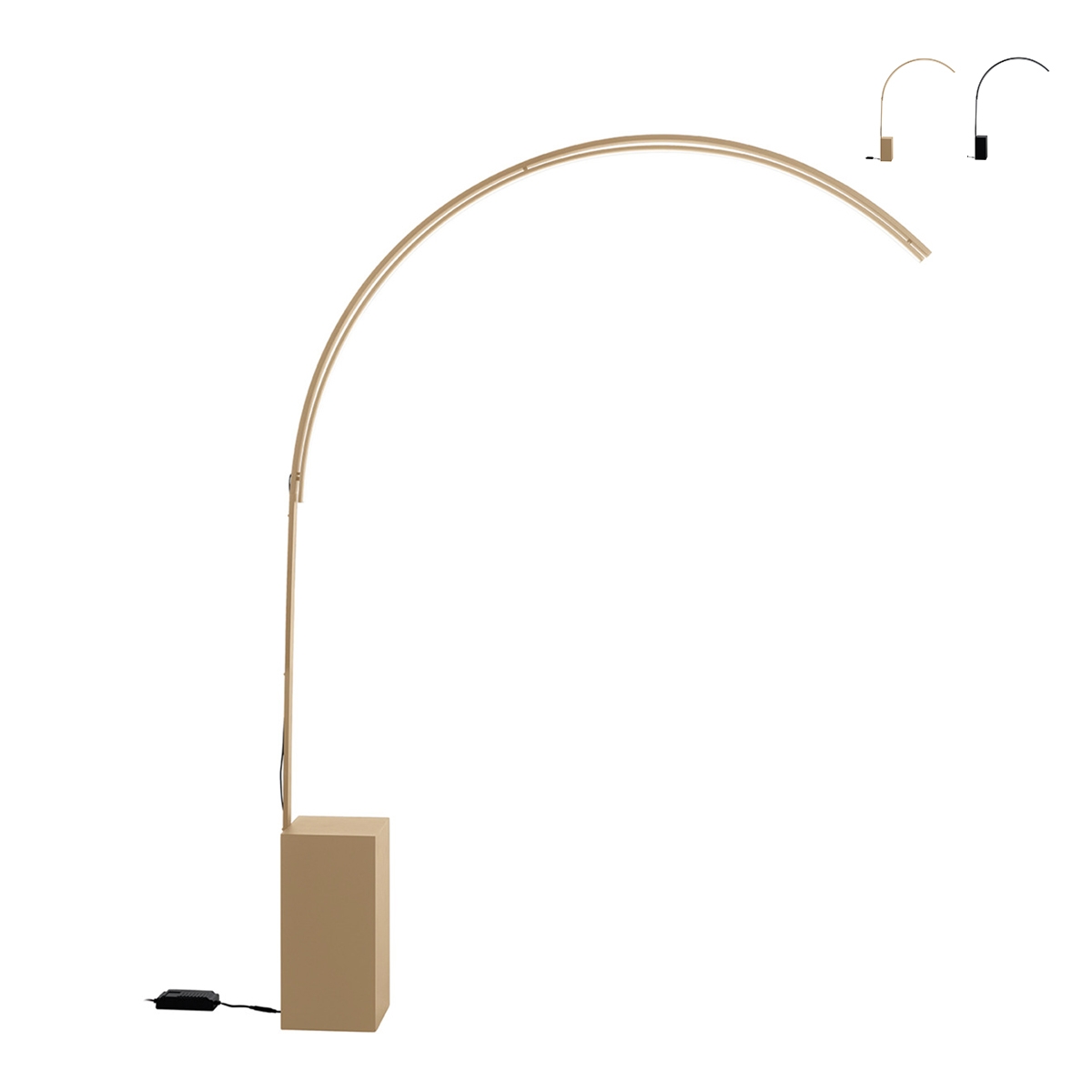 Stehlampe LED Bogen aus Metall H215cm Biblio Verkauf Stehlampe LED Bogen aus Metall H215cm Biblio Verkauf