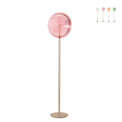 Stehlampe LED aus Metall und Glas H170cm Jokey PT Aktion