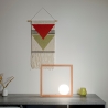 Tischlampe Design LED aus Holz mit Glaskugel-Schirm Kark Sales
