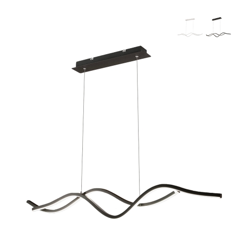 Hängelampe modern LED mit wellenförmigem Design Sinuo Aktion