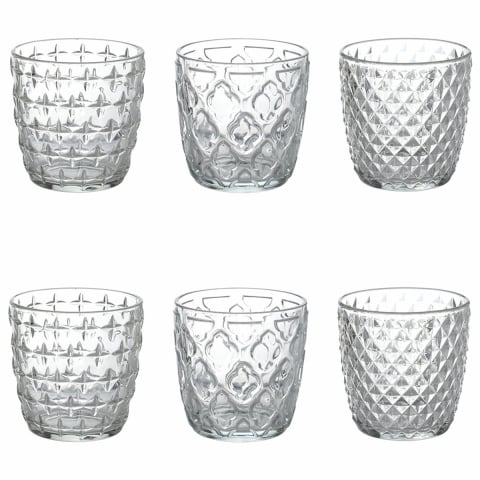 6-teiliges Set Wassergläser transparent Glas 325ml Diversity Aktion