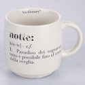 3er-Set stapelbare Vorratsbecher aus Steingut, 350 ml, mit Schriftzügen, Victionary L Sales