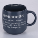 3er-Set stapelbare Vorratsbecher aus Steingut, 350 ml, mit Schriftzügen, Victionary L Katalog