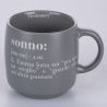 3er-Set stapelbare Vorratsbecher aus Steingut, 350 ml, mit Schriftzügen, Victionary L Auswahl