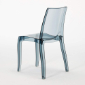 Weiß Quadratisch Tisch und 2 Stühle Farbiges Transparent Grand Soleil Cristal Light Titanium Kosten
