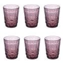 Set aus 6 Wassergläsern 280ml mit Reliefdekor Nobilis 2 Sales