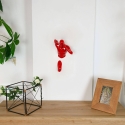 Wandskulptur aus Kunstharz Läufer mit roter Lackierung Doro-L Verkauf