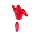Wandskulptur aus Kunstharz Läufer mit roter Lackierung Doro-L Sales