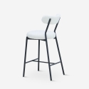 Hocker hoch modern Küche mit weißer Bouclé-Rückenlehne Opos Rabatte